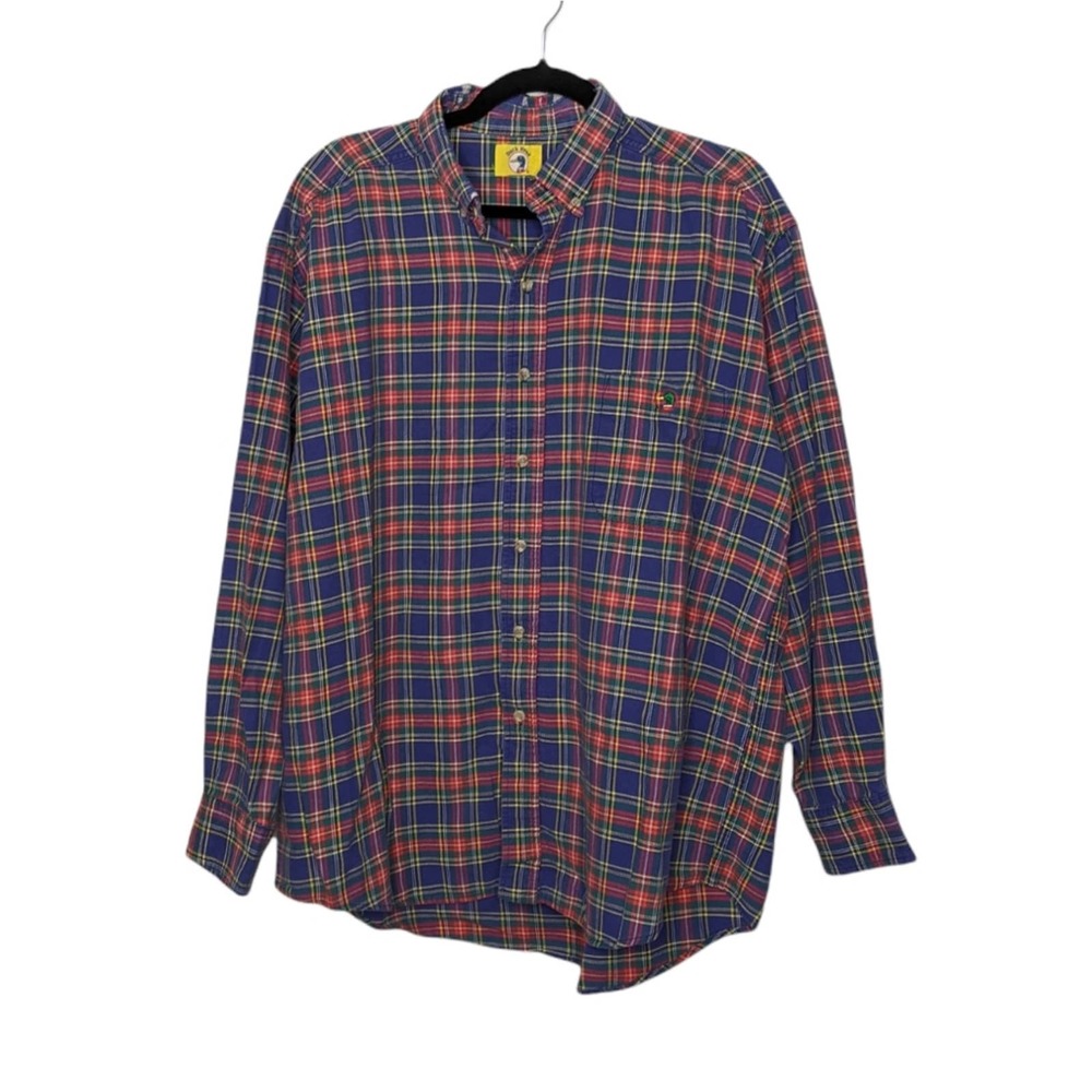 Vintage Duck Head Plaid Flannel 90s Skater Grunge Mom VTG Distressed Shirt